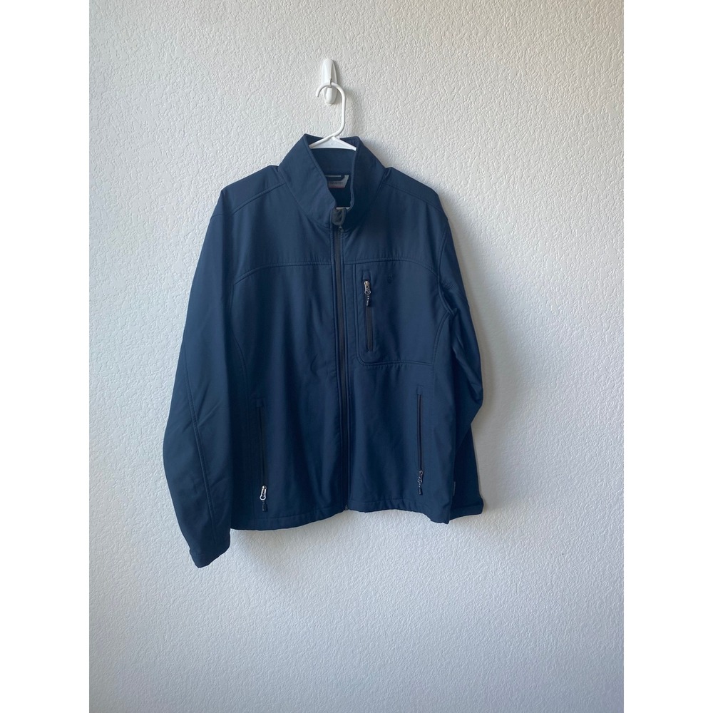 Free Country Mens Softshell Modern Jacket Size M Navy Blue Gorpcore Outdoor